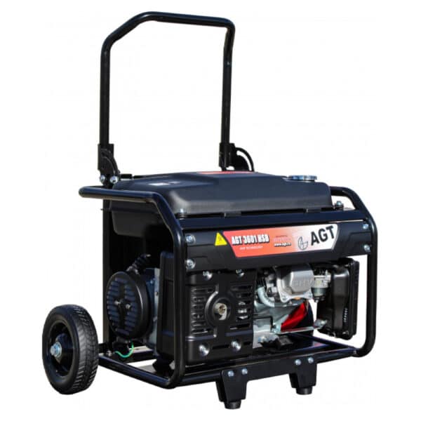 Generator de curent max 3000 W cu motor Honda industrial ,AGT 3601 HSB TTL GX 200 , rezervor de 15 L, AVR in standard , bobinaj Cupru