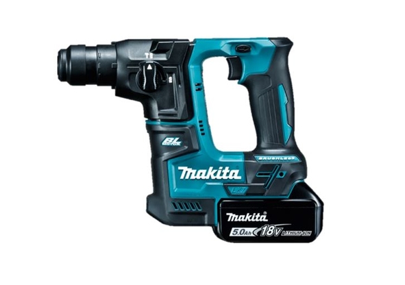 Ciocan rotopercutor Makita DHR171RTJ SDS-PLUS 17 mm cu 2 acumulatori LXT 18V 5.0Ah - imagine 2