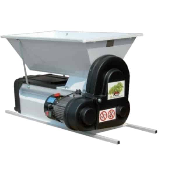 Desciorchinător cu zdrobitor, cuvă vopsea emailată (900 x 500 mm) - motor 220 V, 1 CP, capacitate maximă 1.500 kg/oră