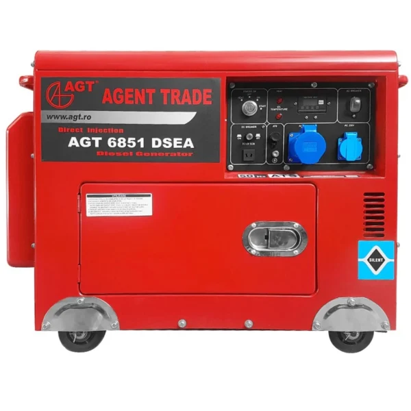 Generator de curent diesel AGT 6851 DSEA monofazat AVR 5 kW pornire electrica ATS inclus