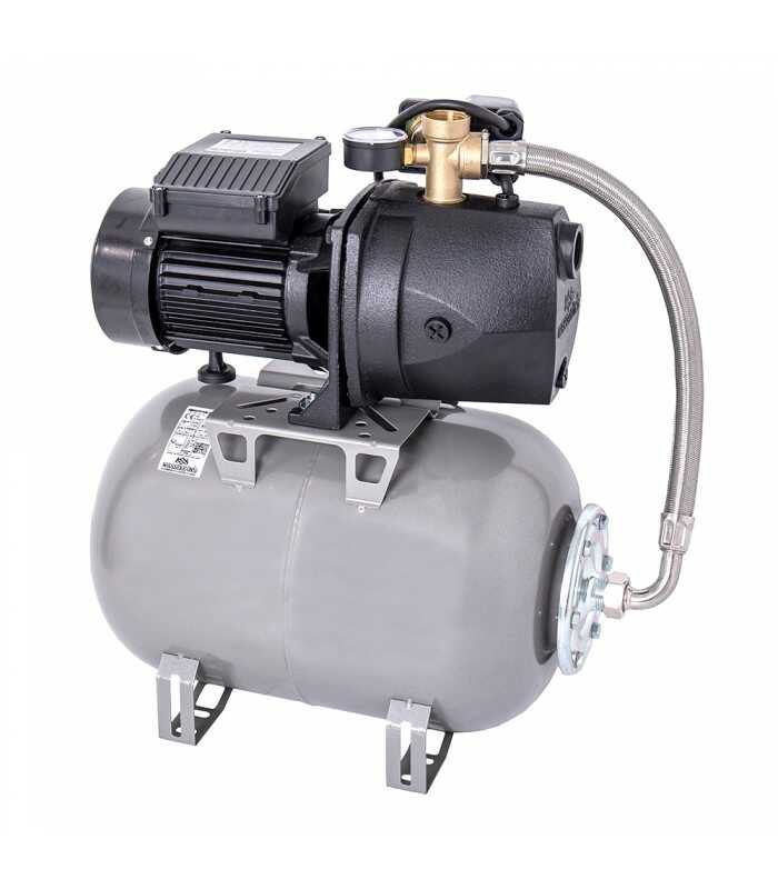Hidrofor cu pompa autoamorsanta Wasserkonig FL477350, fonta, putere 1000 W, debit 4380 l/h, inaltime refulare 47 m, vas de expansiune 50 l - imagine 2