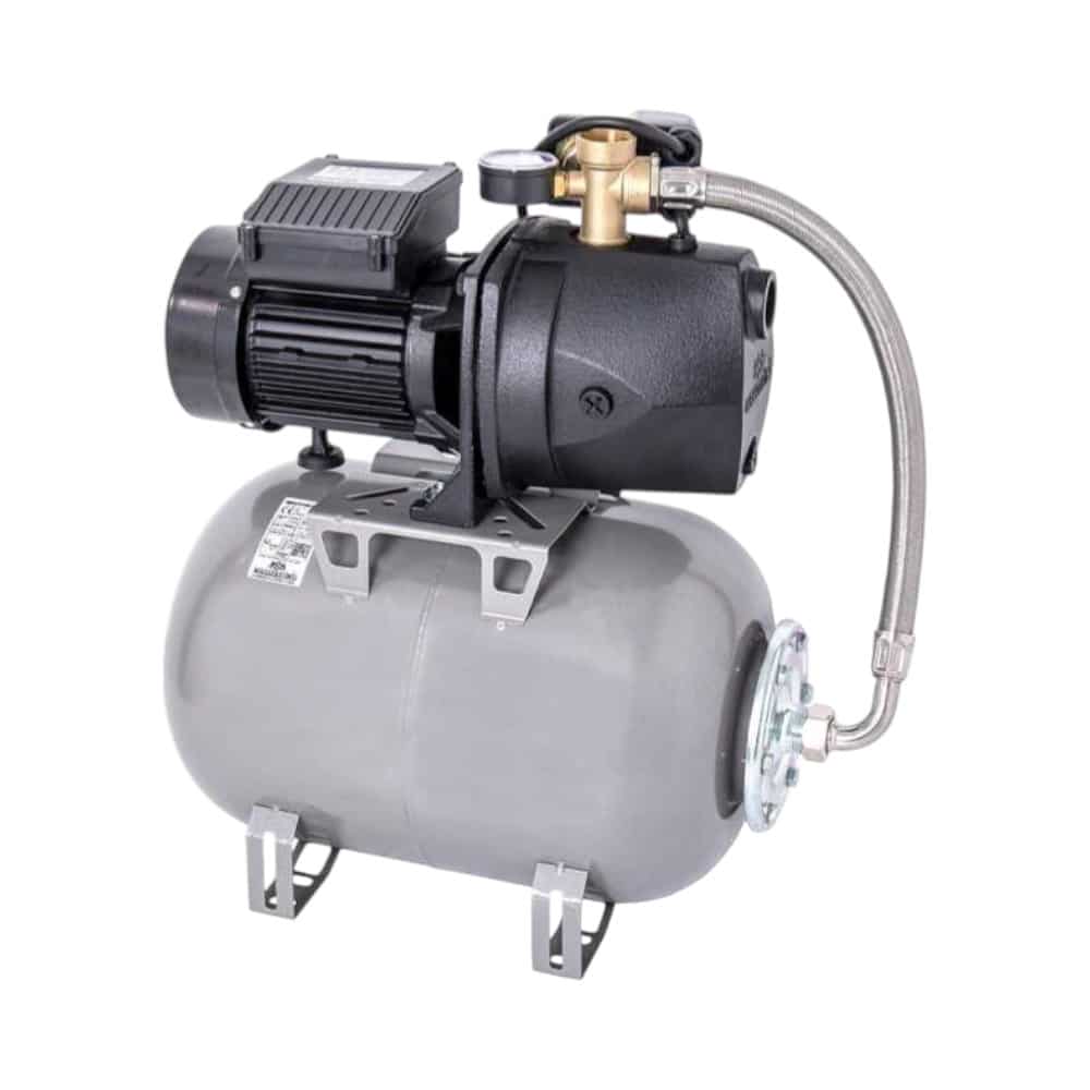 Hidrofor cu pompa autoamorsanta Wasserkonig FL477350, fonta, putere 1000 W, debit 4380 l/h, inaltime refulare 47 m, vas de expansiune 50 l