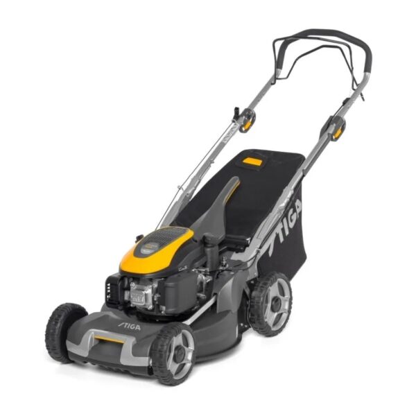 Masina gazon Stiga Twinclip 50 S motor 5.5 CP latime lucru 48 cm autopropulsata volum cos 70 l