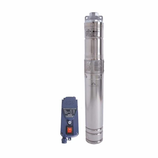 Pompa submersibila cu surub Wasserkonig SI12550, pentru ape curate, diametru 4", putere 1600 W, debit 3000 l/h, inaltime refulare 125 m